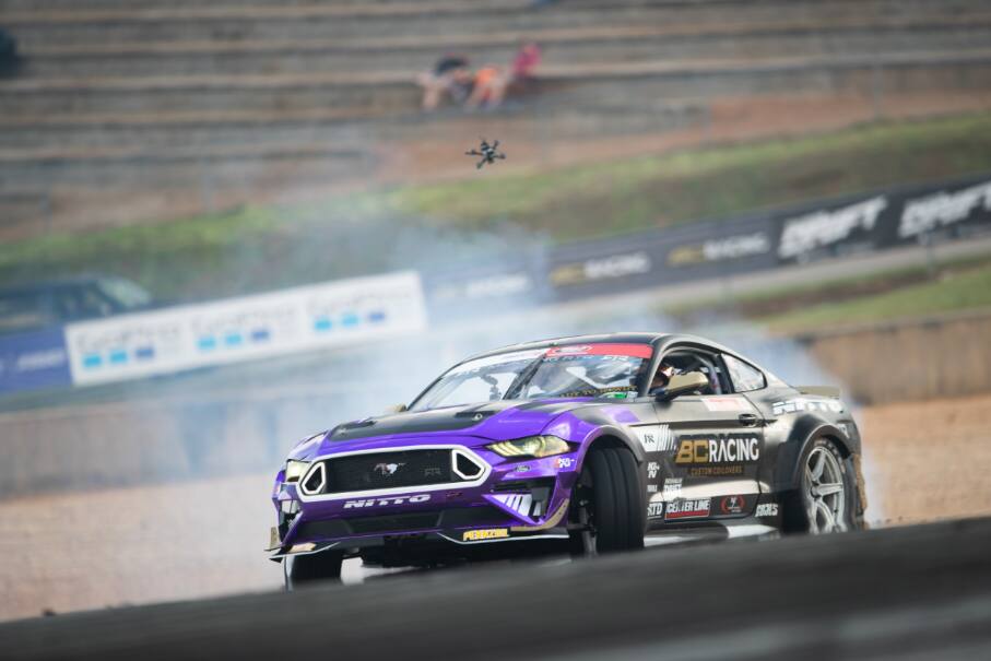 RTR's Chelsea DeNofa qualified second to lead the Mustangs in the Formula Drift event in Atlanta. RTR's Chelsea DeNofa qualified second to lead the Mustangs in the Formula Drift event in Atlanta.